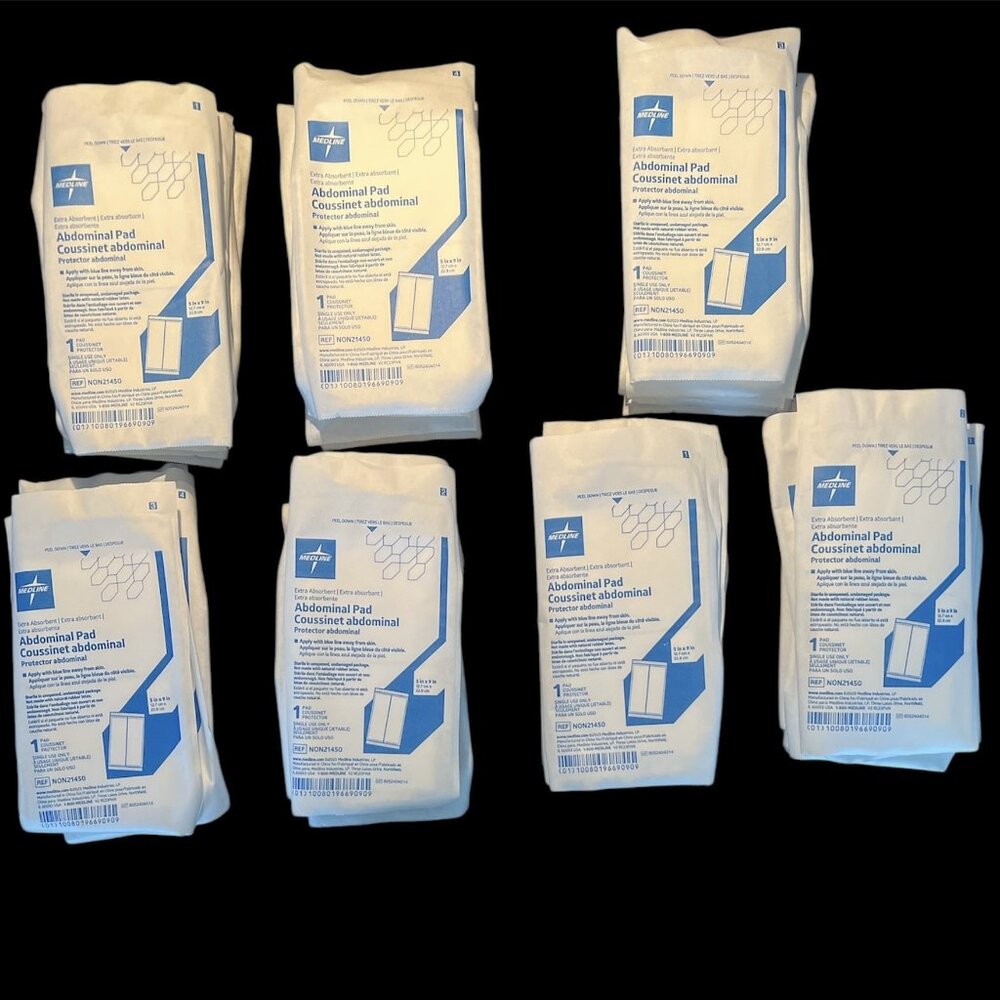 Medline NON21450 Abdominal ABD Sterile Pads 5"x9" - Lot of 36 - SEALED